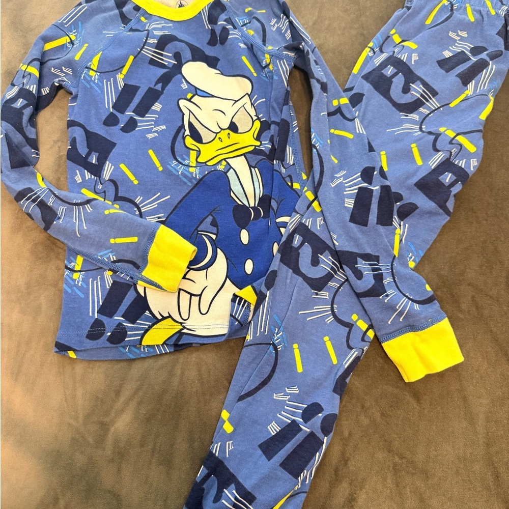Disney Blue and Yellow Donald Duck Pajama Set